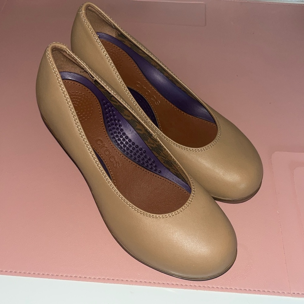 Crocs Women's Tan Wedges